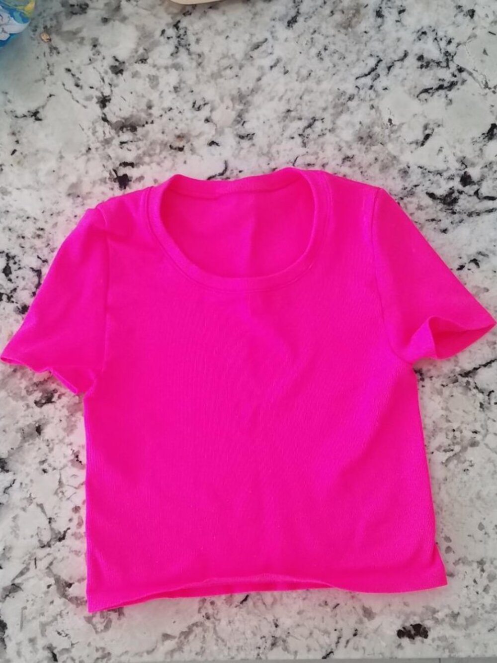 👚IVL Collective Hot Pink Ribbed Shirt - Stretchy👚